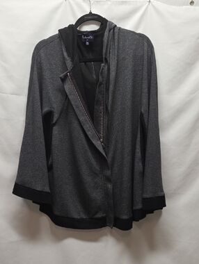 Splendid Heather Gray Hooded Zip Cardigan
